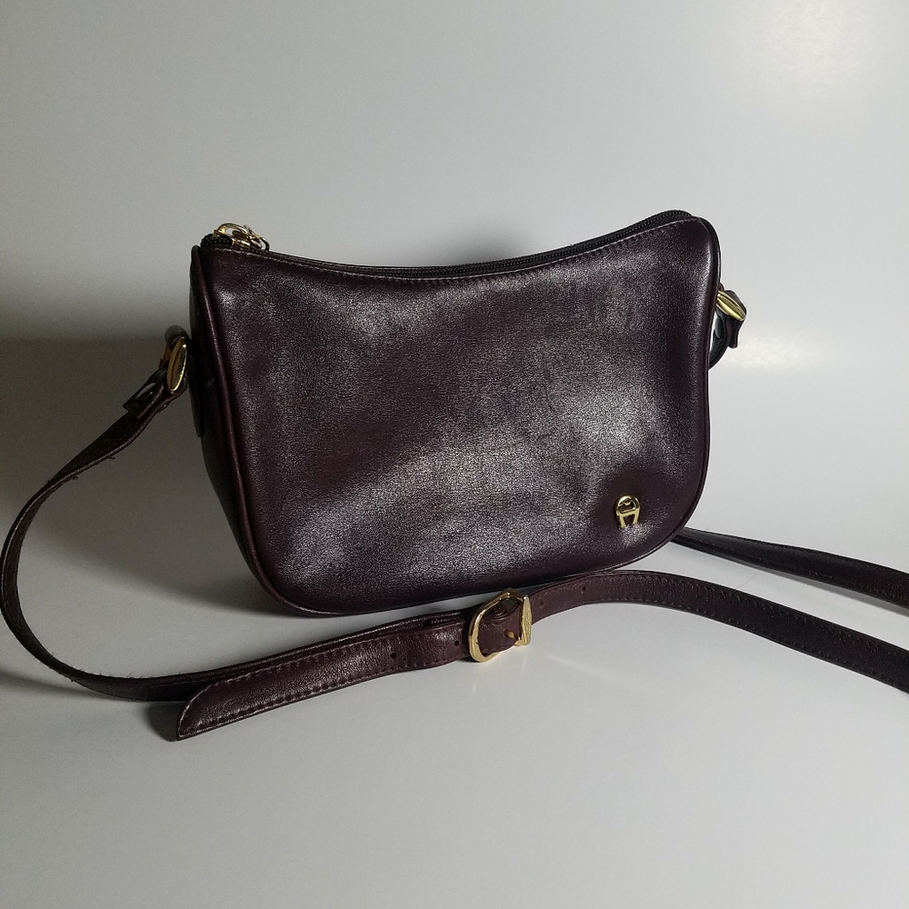 Etienne Aigner Oxblood Crossbody Vintage Bag